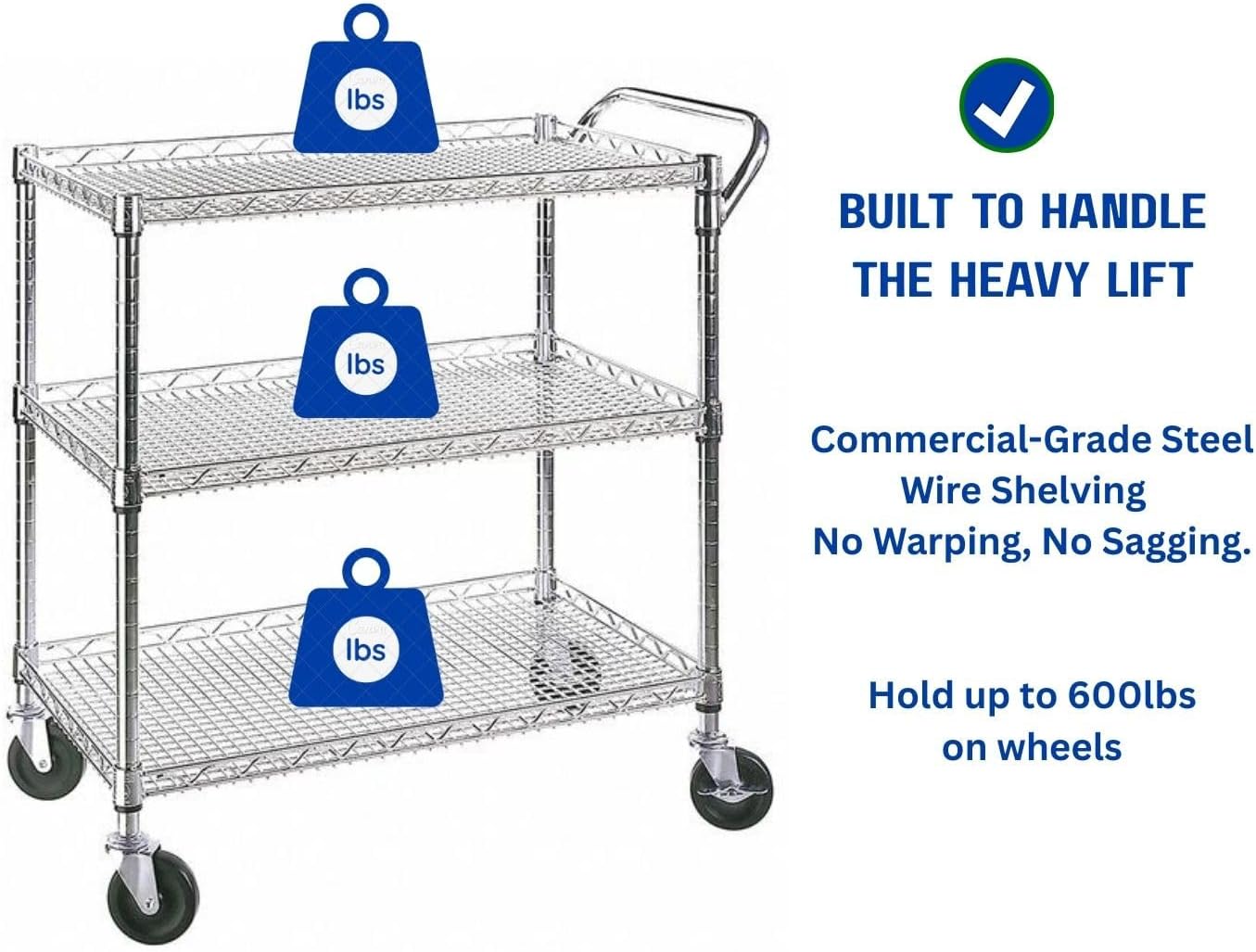 Heavy Duty Rolling Utility Kit - Commercial Kitchen And Bar ulasan dan harga
